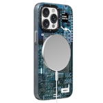 Apple iPhone 15 Pro Max Kılıf M-safe Şarj Özellikli Youngkit 360° Standlı Technology Serisi Kapak