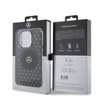 Apple iPhone 15 Pro Max Kılıf Mercedes Benz Orjinal Lisanslı M-safe Şarj Özellikli Çift Katmanlı Mini Yıldız Desenli Kapak