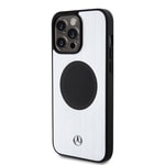 Apple iPhone 15 Pro Max Kılıf Mercedes Benz Orjinal Lisanslı M-safe Şarj Özellikli Alüminyum Arka Yüzey Metal Yıldız Logolu Kapak