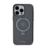Apple iPhone 15 Pro Max Kılıf TUMI Orjinal Lisanslı M-safe Şarj Özellikli PC TPU Metal Logolu Ring Standlı Kapak