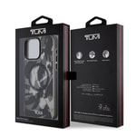 Apple iPhone 15 Pro Max Kılıf TUMI Orjinal Lisanslı M-safe Şarj Özellikli Buzlanmış Saydam Fırça Kamuflajı Desenli Kapak