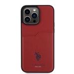 Apple iPhone 15 Pro Max Kılıf U.S. Polo Assn. Orjinal Lisanslı Baskı Logolu PU Kartlıklı Kapak