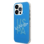 Apple iPhone 15 Pro Max Kılıf U.S. Polo Assn. Orjinal Lisanslı Simli Parlak Alfabe Tasarım Kapak