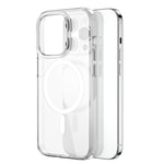 Apple iPhone 15 Pro Max Kılıf Wiwu BC-022 M-safe Şarj Özellikli Şeffaf Transparan Kapak