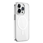 Apple iPhone 15 Pro Max Kılıf Wiwu BC-022 M-safe Şarj Özellikli Şeffaf Transparan Kapak