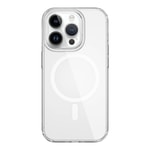 Apple iPhone 15 Pro Max Kılıf Wiwu FYY-014 M-safe Şarj Özellikli Şeffaf Kapak