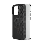 Apple iPhone 15 Pro Max Kılıf Wiwu LCC-107 Karbon Fiber M-safe Şarj Özellikli Kamera Korumalı Kabon Kapak