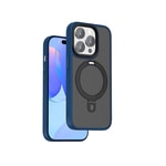 Apple iPhone 15 Pro Max Kılıf Wiwu ZMM-010 M-safe Şarj Özellikli Mat Arka Yüzey Standlı Kapak