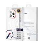 Apple iPhone 15 Pro Max Kılıf Wiwu ZYS-013 M-safe Şarj Özellikli Renkli Kamera Çerçeveli Şeffaf Jelly Kapak