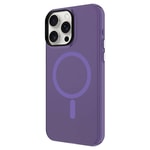 Apple iPhone 15 Pro Max Kılıf Zore M-safe Şarj Özellikli Buzlu Transparan C-Pro Sert Kapak
