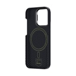 Apple iPhone 15 Pro Max M-safe Şarj Özellikli Karbon Fiber Benks Montage ArmorAir Kevlar Kapak