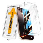 Apple iPhone 15 Zore 2.5D Oliv HD Temperli Cam Ekran Koruyucu + Kolay Uygulama Aparatı