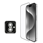 Apple iPhone 16 Guess Orjinal Lisanslı Kılıf + Ekran Koruyucu + Lens Koruyucu 3in1 Aksesuar Seti