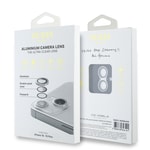 Apple iPhone 16 Guess Orjinal Lisanslı Metal Kamera Lens Koruyucu