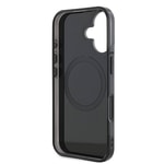 Apple iPhone 16 Kılıf AMG Orjinal Lisanslı M-safe Şarj Özellikli Çift Katmanlı Kırmızı Çapraz Çizgili Kapak