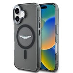 Apple iPhone 16 Kılıf Aston Martin Orjinal Lisanslı M-safe Şarj Özellikli IML Baskı Logolu Buzlu Kapak