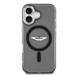 Apple iPhone 16 Kılıf Aston Martin Orjinal Lisanslı M-safe Şarj Özellikli IML Baskı Logolu Buzlu Kapak