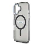 Apple iPhone 16 Kılıf Aston Martin Orjinal Lisanslı M-safe Şarj Özellikli IML Baskı Logolu Buzlu Kapak