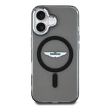 Apple iPhone 16 Kılıf Aston Martin Orjinal Lisanslı M-safe Şarj Özellikli IML Baskı Logolu Buzlu Kapak