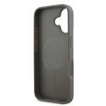 Apple iPhone 16 Kılıf DKNY Orjinal Lisanslı M-safe Şarj Özellikli 3D Yazılı Checkered Pattern Kapak