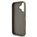 Apple iPhone 16 Kılıf DKNY Orjinal Lisanslı M-safe Şarj Özellikli 3D Yazılı Grid Pattern Kapak