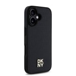 Apple iPhone 16 Kılıf DKNY Orjinal Lisanslı M-safe Şarj Özellikli 3D Yazılı Repeat Pattern Kapak