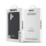 Apple iPhone 16 Kılıf DKNY Orjinal Lisanslı M-safe Şarj Özellikli Metal Logolu PU Deri Grained Kapak