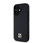 Apple iPhone 16 Kılıf DKNY Orjinal Lisanslı M-safe Şarj Özellikli 3D Yazılı Repeat Pattern Kapak