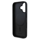Apple iPhone 16 Kılıf DKNY Orjinal Lisanslı M-safe Şarj Özellikli 3D Yazılı Grid Pattern Kapak