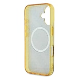 Apple iPhone 16 Kılıf Guess Orjinal Lisanslı M-safe Şarj Özellikli 4G Desenli IML Yazı Logolu Peony Kapak