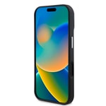 Apple iPhone 16 Kılıf Guess Orjinal Lisanslı M-safe Şarj Özellikli Grained Triangle Kapak