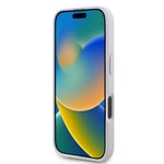 Apple iPhone 16 Kılıf Guess Orjinal Lisanslı M-safe Şarj Özellikli Yazı Logolu 4G Desenli Kapak