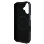 Apple iPhone 16 Kılıf Guess Orjinal Lisanslı M-safe Şarj Özellikli Grained Triangle Kapak