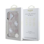 Apple iPhone 16 Kılıf Guess Orjinal Lisanslı M-safe Şarj Özellikli 4G Desenli Yazı Logolu Peony Kapak