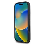 Apple iPhone 16 Kılıf Guess Orjinal Lisanslı Gül Baskılı Büyük Metal Logo Dizaynlı Kapak