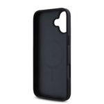 Apple iPhone 16 Kılıf Guess Orjinal Lisanslı M-safe Şarj Özellikli Yazı Logolu Circle Classic Kapak