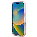 Apple iPhone 16 Kılıf Guess Orjinal Lisanslı M-safe Şarj Özellikli 4G Desenli IML Yazı Logolu Peony Kapak