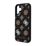 Apple iPhone 16 Kılıf Guess Orjinal Lisanslı M-safe Şarj Özellikli 4G Desenli Yazı Logolu Peony Kapak