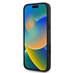 Apple iPhone 16 Kılıf Guess Orjinal Lisanslı M-safe Şarj Özellikli Yazı Logolu Saffiano Peony Kapak