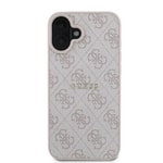 Apple iPhone 16 Kılıf Guess Orjinal Lisanslı M-safe Şarj Özellikli 4G Desenli Yazı Logolu Kapak