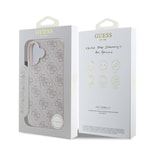 Apple iPhone 16 Kılıf Guess Orjinal Lisanslı M-safe Şarj Özellikli 4G Desenli Yazı Logolu Kapak