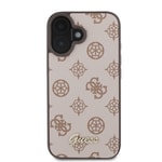 Apple iPhone 16 Kılıf Guess Orjinal Lisanslı M-safe Şarj Özellikli Yazı Logolu Peony Kapak