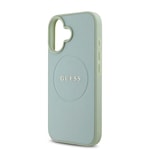 Apple iPhone 16 Kılıf Guess Orjinal Lisanslı M-safe Şarj Özellikli Yazı Logolu Grained Kapak