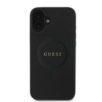 Apple iPhone 16 Kılıf Guess Orjinal Lisanslı M-safe Şarj Özellikli Yazı Logolu Saffiano Classic Kapak