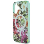 Apple iPhone 16 Kılıf Guess Orjinal Lisanslı M-safe Şarj Özellikli IML Baskılı Jungle Ring Kapak