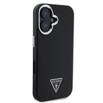Apple iPhone 16 Kılıf Guess Orjinal Lisanslı M-safe Şarj Özellikli Grained Triangle Kapak