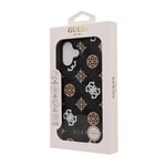 Apple iPhone 16 Kılıf Guess Orjinal Lisanslı M-safe Şarj Özellikli 4G Desenli Yazı Logolu Peony Kapak