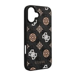 Apple iPhone 16 Kılıf Guess Orjinal Lisanslı M-safe Şarj Özellikli 4G Desenli Yazı Logolu Peony Kapak