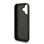 Apple iPhone 16 Kılıf Guess Orjinal Lisanslı M-safe Şarj Özellikli PU Deri Bilek Askı İpli Yazı Logolu Kapak