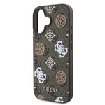 Apple iPhone 16 Kılıf Guess Orjinal Lisanslı M-safe Şarj Özellikli 4G Desenli Yazı Logolu Peony Kapak